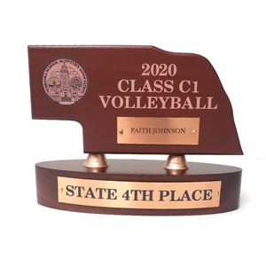 4th PLACE NSAA Mini Nebraska High School State Trophy   