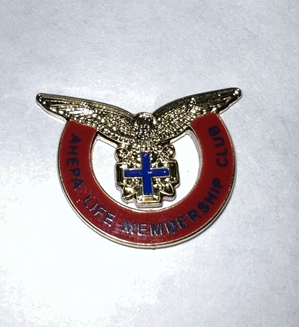 AHEPA Life Membership Club Lapel Pin 