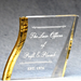 Acrylic Angled Square Paperweight - AAA - Acrylic Angled Square Paperweight
