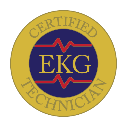 Certified EKG Technician Gold Pin 