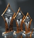 Colored/Clear Diamond Acrylic Trophy (3 sizes & 4 colors) - AWA - Diamond Acrylic Award