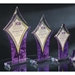 Colored/Clear Diamond Acrylic Trophy (3 sizes & 4 colors) - AWA - Diamond Acrylic Award
