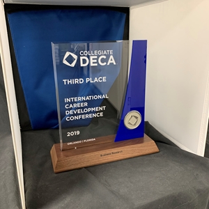 DECA ICDC Duplicate Trophy - Top Three 