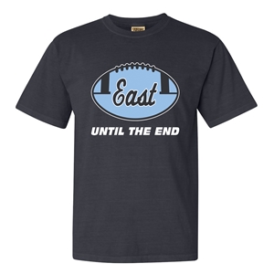 East Football Grey T-Shirt  Comfort Colors T-Shirt 