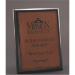 Ebony Finish Plaque With Rawhide Leatherette Plate - AAA - Ebony Finish Plaque With Rawhide Leatherette Plate