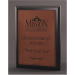 Ebony Finish Plaque With Rawhide Leatherette Plate - AAA - Ebony Finish Plaque With Rawhide Leatherette Plate