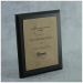 Ebony Laminate Plaque With Light Brown Leatherette Plate - AAA - Ebony Laminate Plaque With Light Brown Leatherette Plate