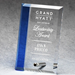 Economy Glass Plaque With Blue Accent - AAA - Economy Glass Plaque With Blue Accent