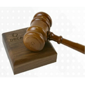 Gavel with Engraving Band 