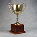 Gold Metal Cup On Rosewood Base - AAA - Gold Metal Cup On Rosewood Base