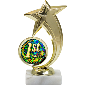 Gold Shooting Star Award With Insert 