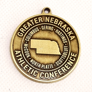 Greater Nebraska Athletic Conference NEW Medal  