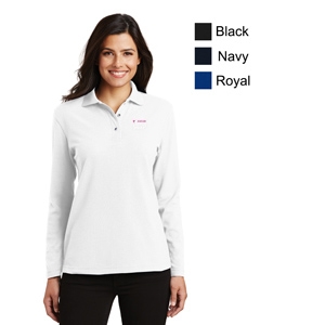 Ladies Silk Touch Long Sleeve Polo 