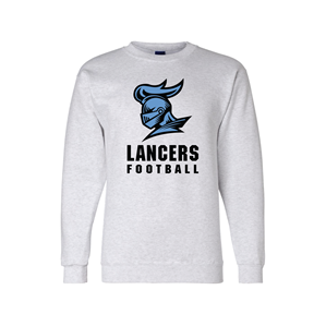 Lancers Football Silver Grey Crewneck Sweatshirt  