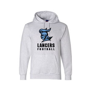 Lancers Football Silver Grey Hooded Sweatshirt 