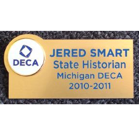 North Dakota Collegiate DECA Name Badge 