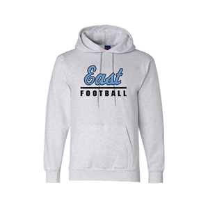 East Football Silver Grey Hooded Sweatshirt 