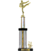 Two-Tier Trophy With Black Marble - AAA - Two-Tier Trophy With Black Marble