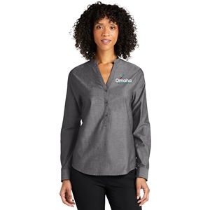Ladies Long Sleeve Chambray Easy Care Shirt 