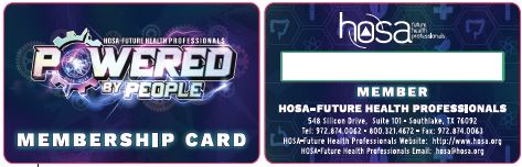 2024-25 National HOSA Membership Card - AU Stock Order 