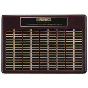 22" W x 30" H Rosewood Perpetual 144 Plates 