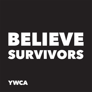 2X2 Square Button With "Believe Survivors" 