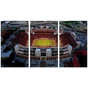 3 Panel Memorial Stadium Stretched Canvas Print - East Stadium 