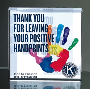 4"x4" Acrylic Block with Full Color Direct Digital Print 