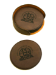 6 Piece Leatherette Coaster Set - SCA-LTHCOASTBLCK