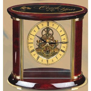 7 1/2" Open "Clock Works"  Piano Rosewood 
