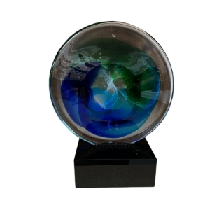 7" Sphere Art Glass 