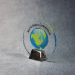 Acrylic Circle With Chrome Base - AAA - Acrylic Circle With Chrome Base