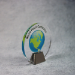 Acrylic Circle With Chrome Base - AAA - Acrylic Circle With Chrome Base