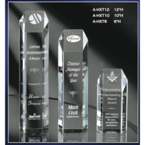 Acrylic Hexagon Tower (3 sizes) 
