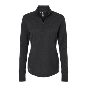 Adidas Womens 3-Stripes Quarter-Zip Sweater 