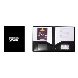 Black Conference Folder With Inside Pockets 