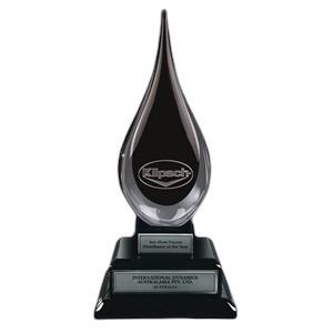 Black Teardrop on Double Base 
