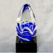 Blue And White Art Glass Egg - AAA - Blue And White Art Glass Egg