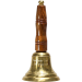 Brass Bell With Wood Handle - AAA - Brass Bell With Wood Handle