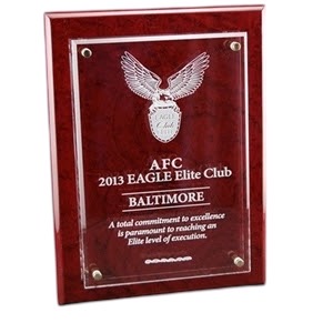 Cantebury Rosewood Crystal Plaque (3 sizes) 