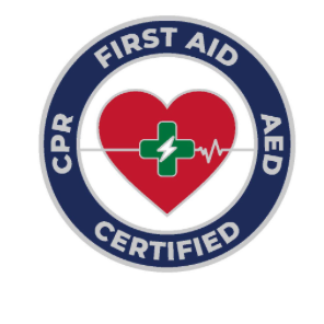Certified CPR First Aid AED Pin 
