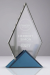 Clear Acrylic Pyramid Award with Triangle Base - AWA-A-3922L-TB