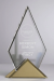 Clear Acrylic Pyramid Award with Triangle Base - AWA-A-3922L-TB