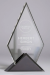 Clear Acrylic Pyramid Award with Triangle Base - AWA-A-3922L-TB