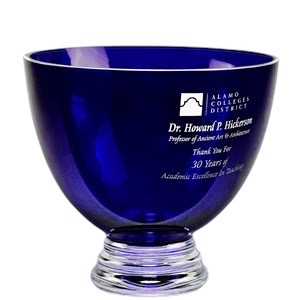 Cobalt Crystal Bowl 