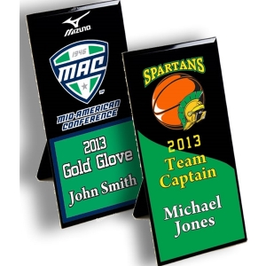 Colorful Black Graphic Glass Standing Award (2 sizes) 
