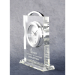 Crystal Clock - Silver Accents - AAA - Crystal Clock - Silver Accents