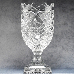 Crystal Cup With Scalloped Edge 