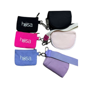 Dual Pouch Wristlet Portable Wallet 