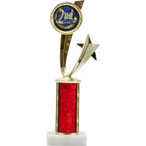 Exclusive Shooting Star Spinner Round Column Trophy 